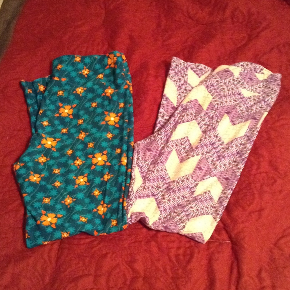 Final Sale!!!!LulaRoe Leggings 2 pair tall & Curvy